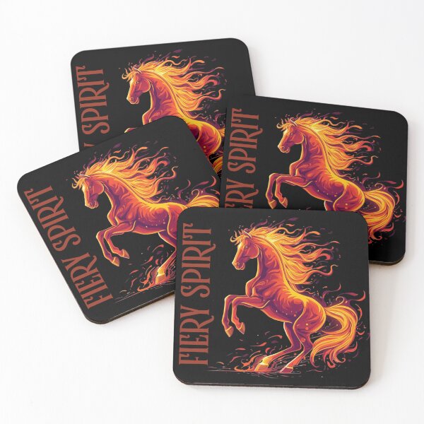 Item preview, Fiery Spirit Wild Horse designed and sold by EmpoweredEchoesSpirit.
