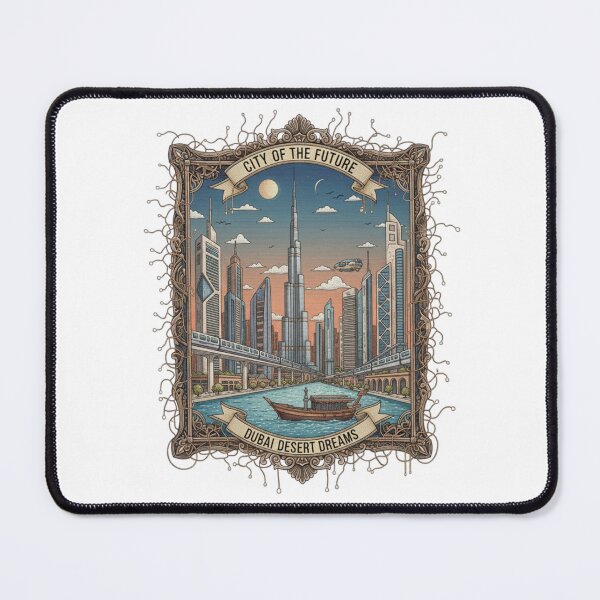 Item preview, Dubai Desert Dreams: Futuristic City of the Future Art designed and sold by Gurjeetpixelart.