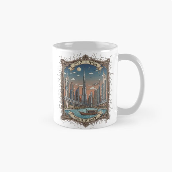 Item preview, Dubai Desert Dreams: Futuristic City of the Future Art designed and sold by Gurjeetpixelart.