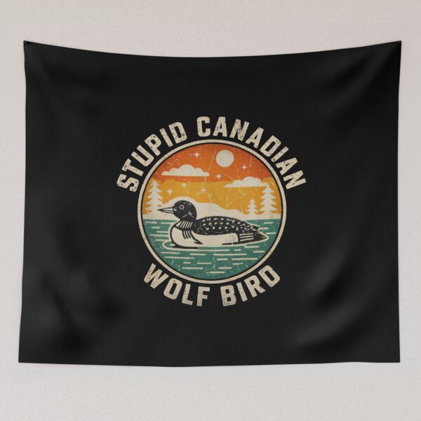 Item preview, stupid canadian wolf bird designed and sold by lesliegillespie.