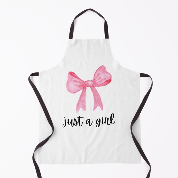 Item preview, “Just a girl” pink cute bow designed and sold by Jazzierae.