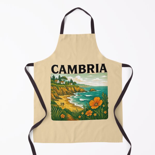 Item preview, Cambria, California — Vintage Coastal Travel Design designed and sold by Myra365Art.