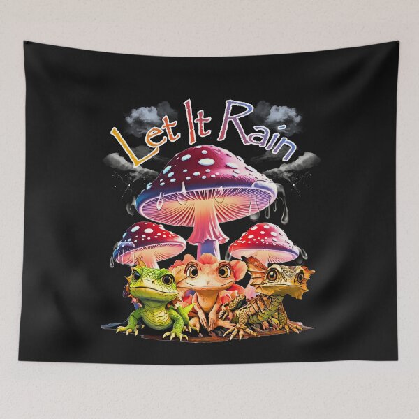 Item preview, Let It Rain (Lizard Crew) designed and sold by Tripp Art Studio.
