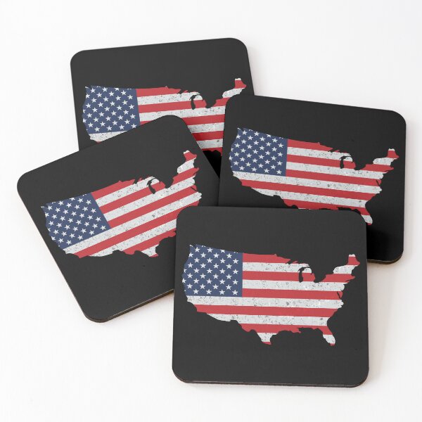 Item preview, Vintage American Flag USA Map designed and sold by Marshallamoakohene.