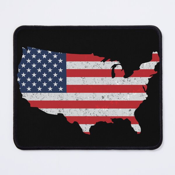 Item preview, Vintage American Flag USA Map designed and sold by MarshallStickerX.
