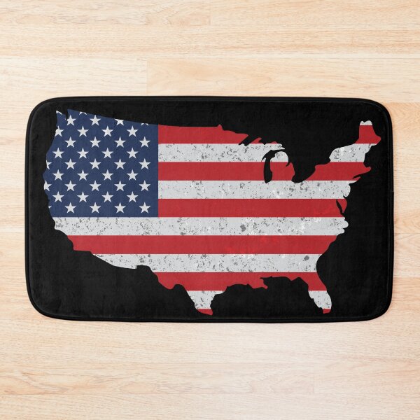 Item preview, Vintage American Flag USA Map designed and sold by MarshallStickerX.