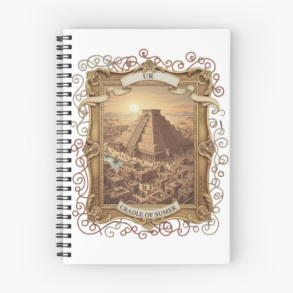 Item preview, Ur Cradle of Sumer: Ancient Mesopotamian Ziggurat Art designed and sold by Gurjeetpixelart.