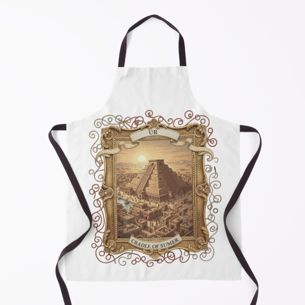 Item preview, Ur Cradle of Sumer: Ancient Mesopotamian Ziggurat Art designed and sold by Gurjeetpixelart.