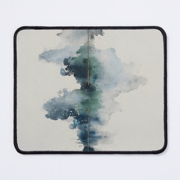 Item preview, Emerald & Ink: Modern Zen Abstract Watercolor | Minimalist Wall Art designed and sold by FlowNestStudio.