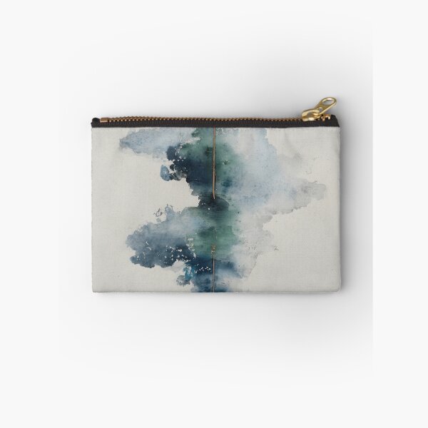 Item preview, Emerald & Ink: Modern Zen Abstract Watercolor | Minimalist Wall Art designed and sold by FlowNestStudio.