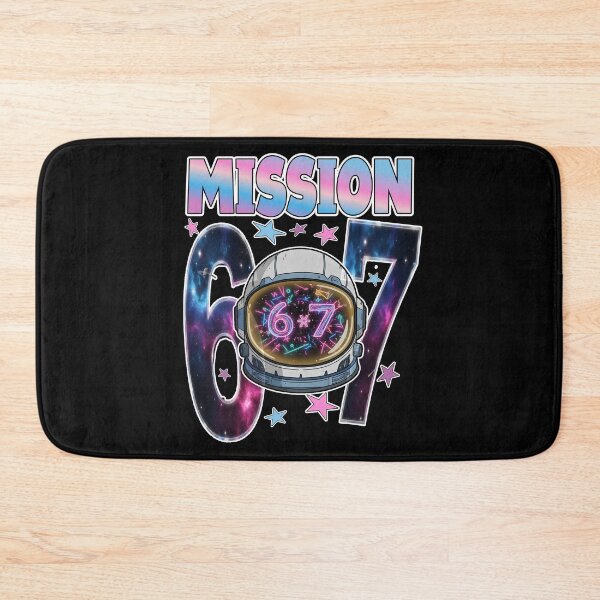 Item preview, MISSION SIX SEVEN space lover science fiction mission control brain rot alone in space moon mars space exploration designed and sold by Jt41.