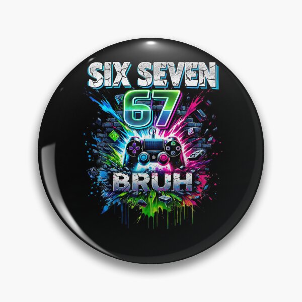 Artikelvorschau, SIX Seven 67 Bruh Gaming Meme Lustiges Geschenk für Kinder Jungen entworfen und verkauft von MatherFisher.