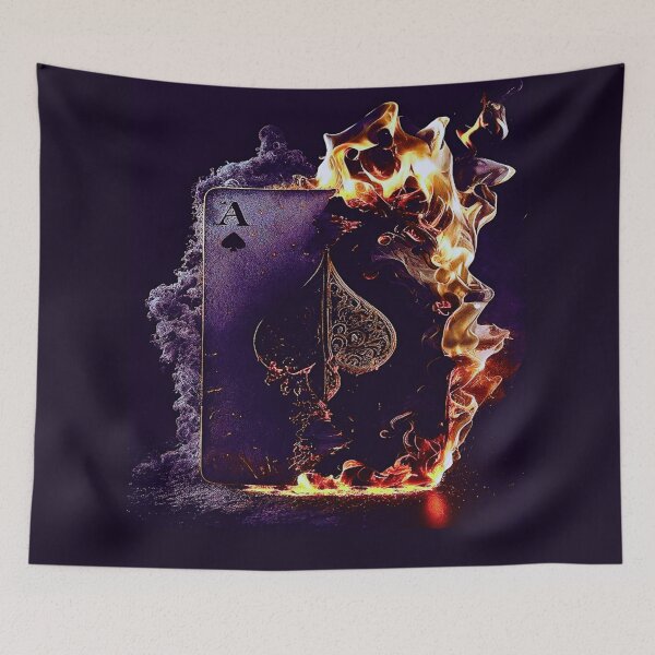Item preview, Ace of Spades on Fire designed and sold by NightRaida.