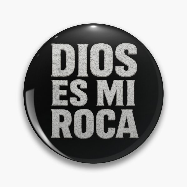 Item preview, DIOS ES MI ROCA - White Stone Typography - Christian designed and sold by Urban-InkStudio.