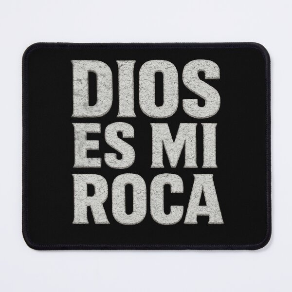 Item preview, DIOS ES MI ROCA - White Stone Typography - Christian designed and sold by Urban-InkStudio.
