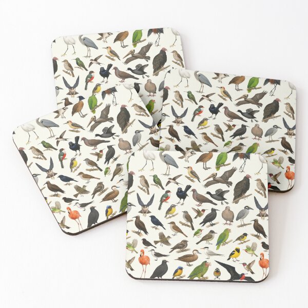Item preview, Birds of The Caribbean Retro Animal Wildlife Chart designed and sold by kakarikihill.