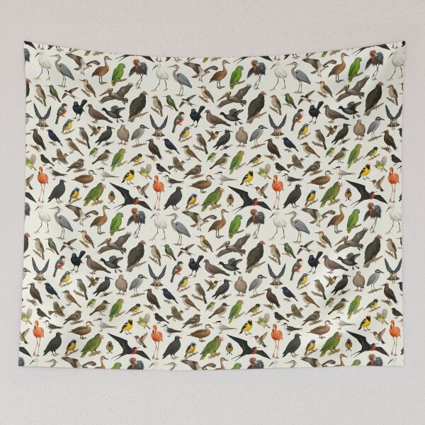 Item preview, Birds of The Caribbean Retro Animal Wildlife Chart designed and sold by kakarikihill.
