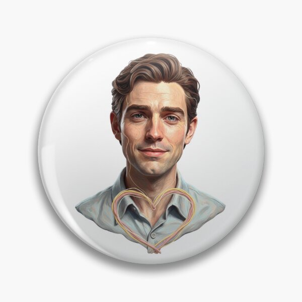 Item preview, Jonathan Bailey Portrait Art, Emotional Realistic Illustration, Romantic Aesthetic Fan Art designed and sold by Gurjeetpixelart.