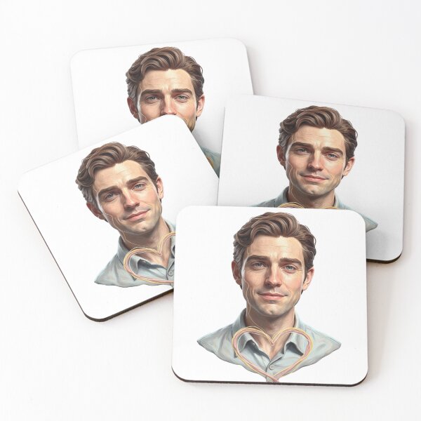 Item preview, Jonathan Bailey Portrait Art, Emotional Realistic Illustration, Romantic Aesthetic Fan Art designed and sold by Gurjeetpixelart.