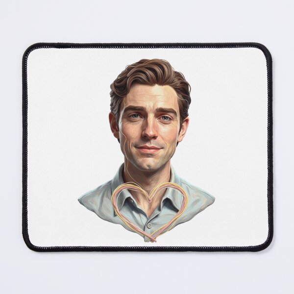 Item preview, Jonathan Bailey Portrait Art, Emotional Realistic Illustration, Romantic Aesthetic Fan Art designed and sold by Gurjeetpixelart.