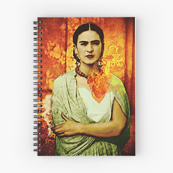 Item preview, Frida Kahlo Flaming Heart designed and sold by FridaArtGallery.