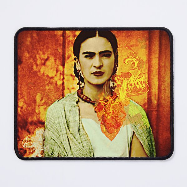 Item preview, Frida Kahlo Flaming Heart designed and sold by FridaArtGallery.