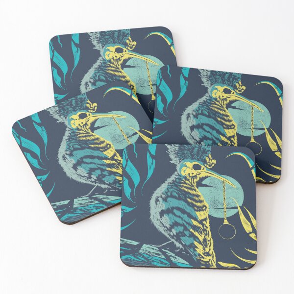 Item preview, Surreal bird with skull and pendulum, conceptual illustration designed and sold by Alex-Rozados.