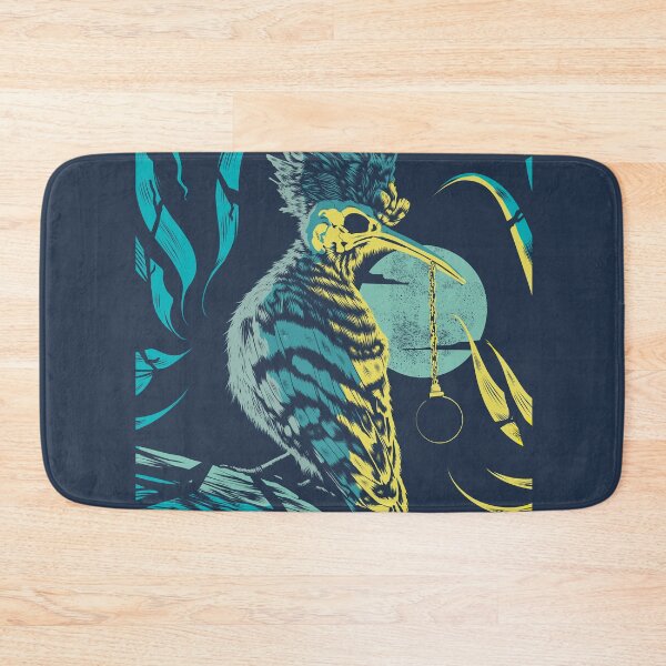 Item preview, Surreal bird with skull and pendulum, conceptual illustration designed and sold by Alex-Rozados.