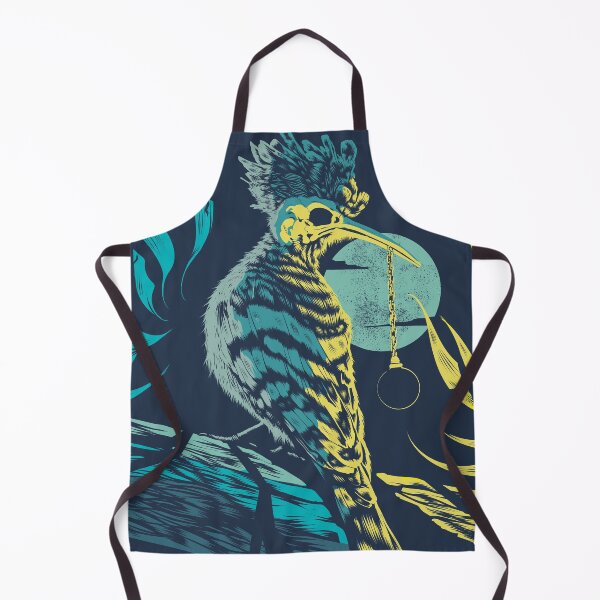 Item preview, Surreal bird with skull and pendulum, conceptual illustration designed and sold by Alex-Rozados.