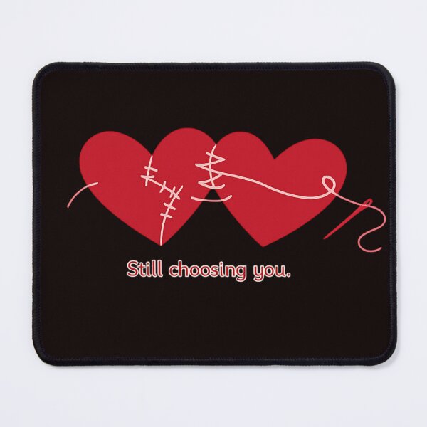 Item preview, Still Choosing You – Minimalist Stitched Hearts Valentine Design designed and sold by FrameFlow.