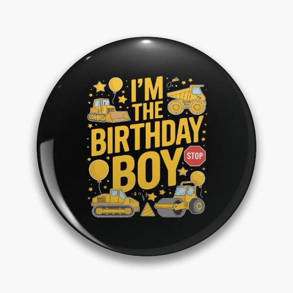 Item preview, I'm The Birthday Boy Matching Construction Theme Bday Kids 1  designed and sold by FadeOfThrone.