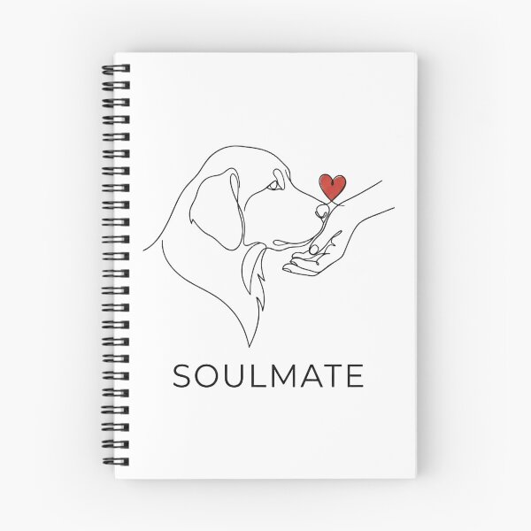 Item preview, Dog Soulmate Line Art – Minimalist Pet Love One Line Drawing Valentine Gift designed and sold by Luminari Creations.