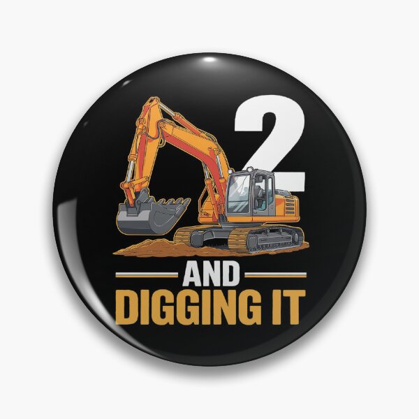 Item preview, I'm Two 2 Year Old 2nd Birthday Boy Excavator Construction 1 designed and sold by FadeOfThrone.