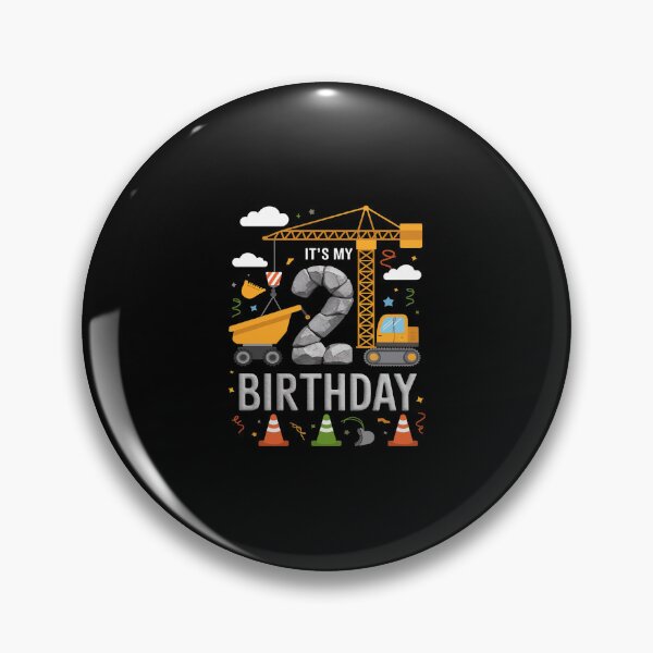 Artikelvorschau, Es ist mein 2. Geburtstag, Jungs, Baustellenbagger, 2 Jahre alt entworfen und verkauft von SyntaxClaw.