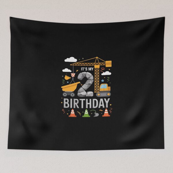 Item preview, It's My 2nd Birthday Boys Construction Excavator 2 Years Old  designed and sold by SyntaxClaw.