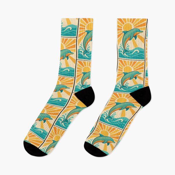 Item preview, Boho Dolphin Leaping Over Waves designed and sold by dedvuqpah26.