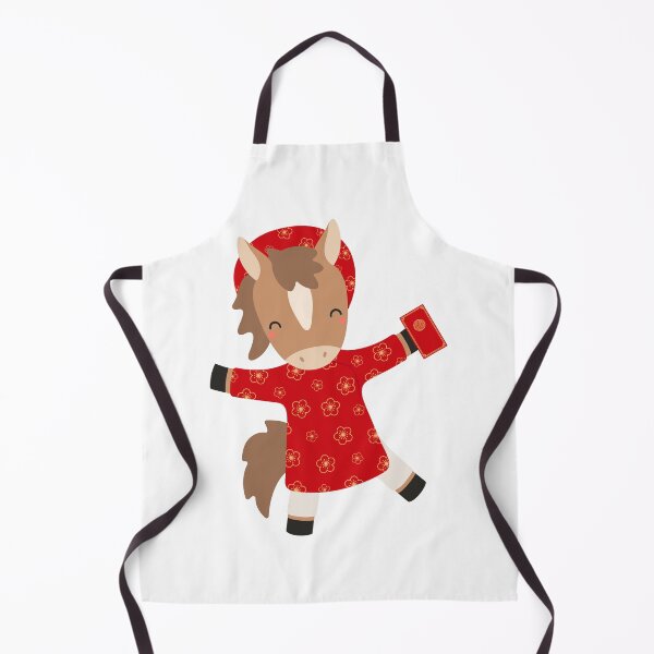 Item preview, Horse in Red Festive Outfit designed and sold by IN Tales.