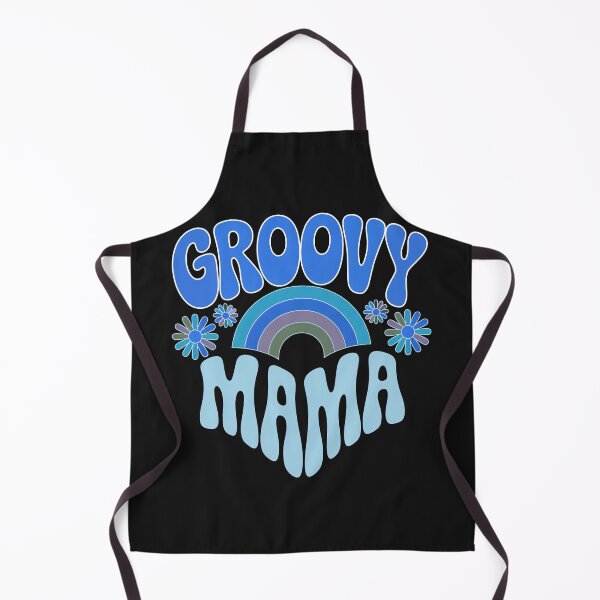 Artikelvorschau, Groovy Mama, Retro Vintage Groovy Flowers und Regenbogen entworfen und verkauft von graphic-genie.