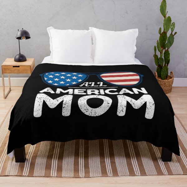Item preview, All American Mom Quote with USA Flag Sunglasses – Patriotic Pride Artwork designed and sold by flagylART.