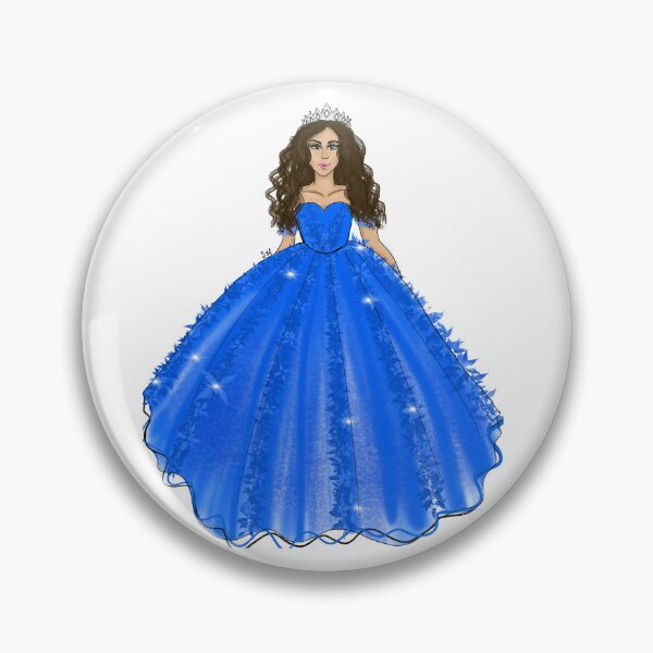 Item preview, Blue Quince Girl Illustration with Tiara designed and sold by SMillustrations.