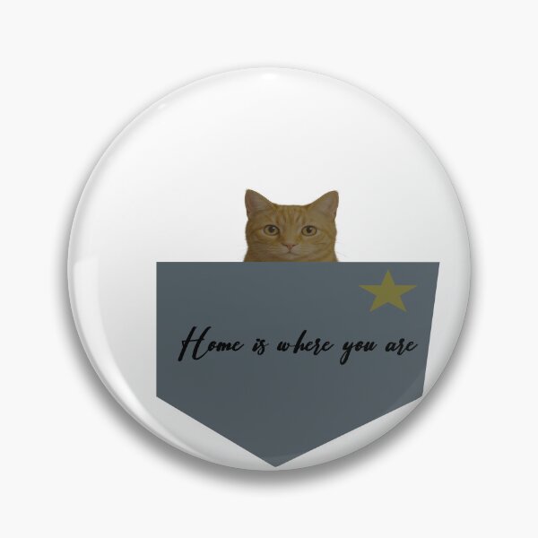 Item preview, ? Home Is Where You Are | Minimalist Orange Tabby Cat Pocket designed and sold by tineldesign.
