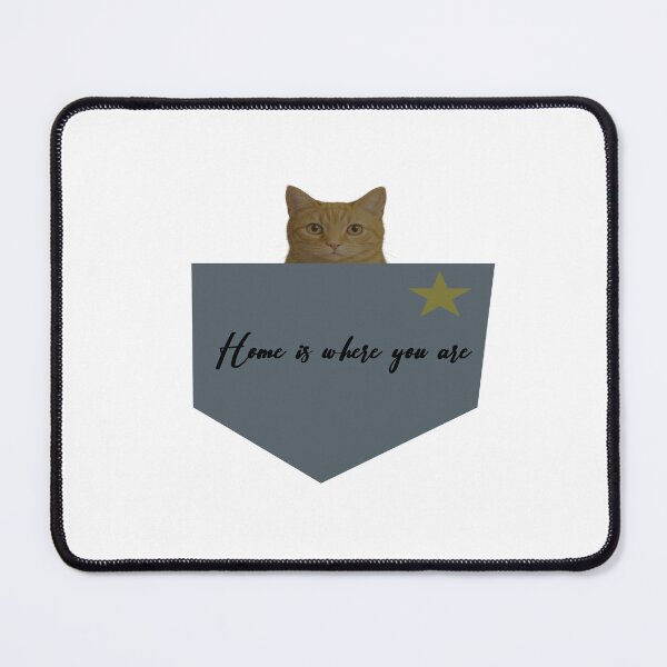 Item preview, ? Home Is Where You Are | Minimalist Orange Tabby Cat Pocket designed and sold by tineldesign.