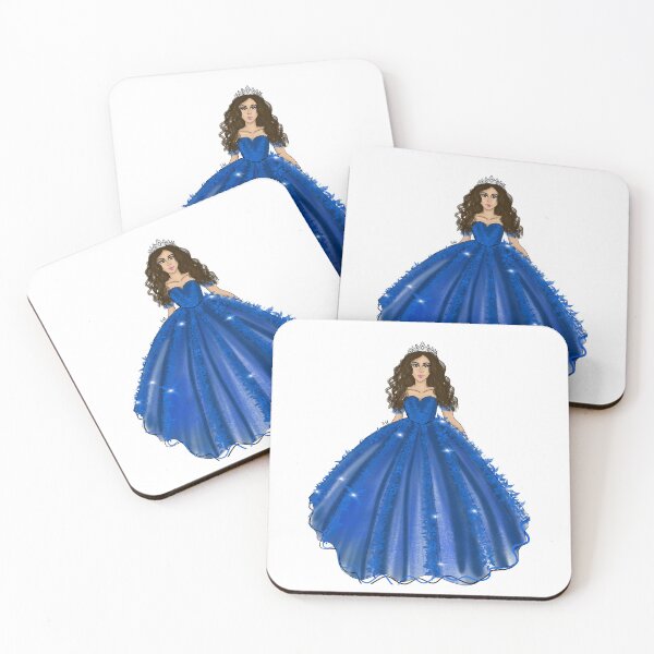 Item preview, Dark Blue Quince Girl Illustration with Tiara designed and sold by SMillustrations.