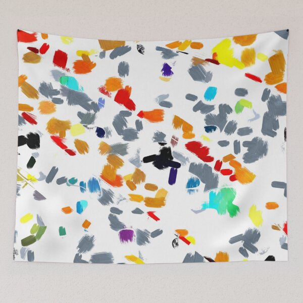Item preview, Splashes of Color on a White Background designed and sold by Poetic Patterns Studio.