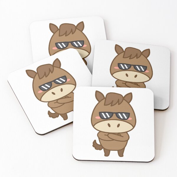Item preview, Cool Cartoon Horse Wearing Sunglasses designed and sold by IN Tales.