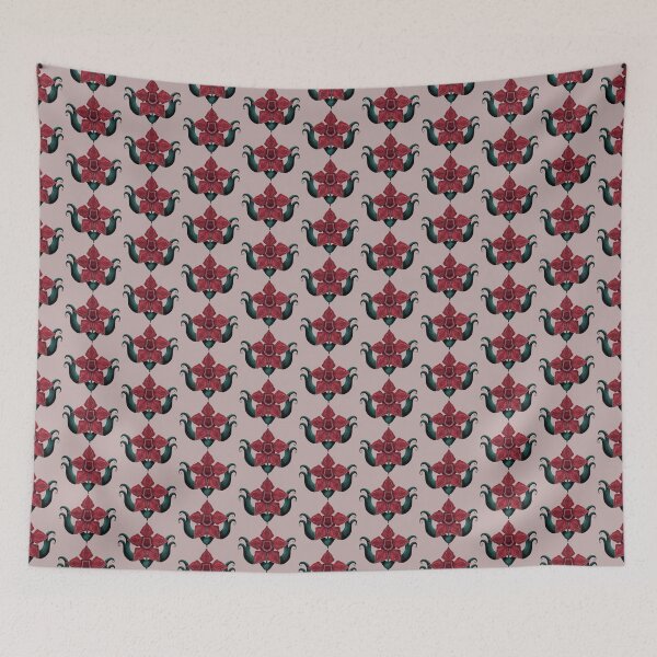 Item preview, Cute Demogorgon Flower Pattern designed and sold by ellealsopaints.