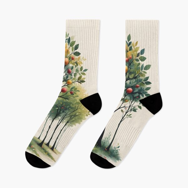 Item preview, Serene Orchard Path – Minimalist Nature Tree Illustration designed and sold by GeetArtHouse.