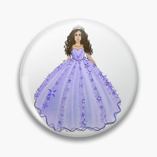 Item preview, Lavender Purple Quince Girl Illustration with Tiara designed and sold by SMillustrations.