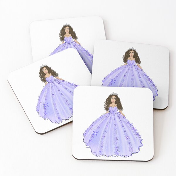 Item preview, Lavender Purple Quince Girl Illustration with Tiara designed and sold by SMillustrations.
