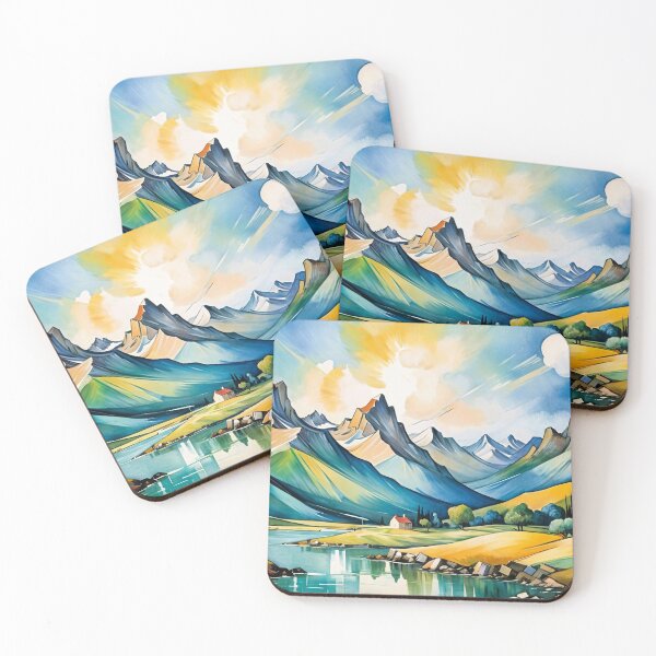Item preview, Serene life in the mountain foothills designed and sold by Undersea Ai Art.